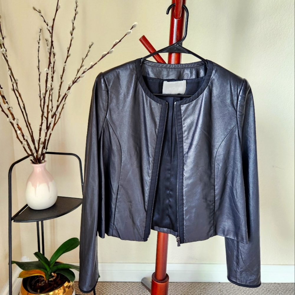 Jason Wu Leather Lambskin Jacket, Size 8